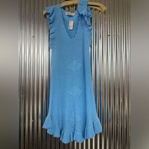 FP Beach Mykonos Fauxchet Sweater Mini Dress